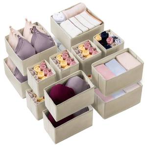 lot 10103 image: Kootek Drawer Organizer Clothes, Dresser Drawer Organizers for Clothing Fabric Foldable Closet Organizers and Storage Bins for Baby Clothes, Nursery, Underwear, Bras, Socks