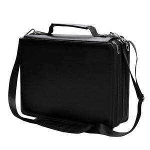 lot 10119 image: Lbxgap Marker Pen Organizer Case 168 Slots Large Capacity with Handy Wrap Portable Multilayer Holder for Prismacolor Watercolor Pencils & Gel Pen Markers(Black)