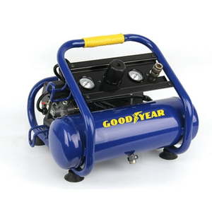 lot 9252 image: GOODYEAR 2 Gallon Quiet Portable Roll Cage Design Air Compressor&nbsp