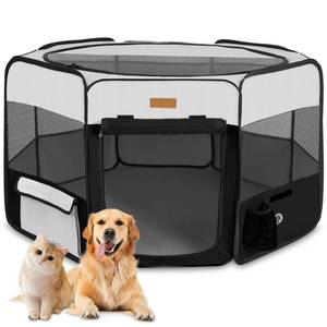 lot 9256 image: Dog Playpen, Portable Pet Play Pen for Cat, Puppies, Rabbits, Chickens, Foldable Large-Capacity Pet Tent for IndoorOutdoor Travel Camping (Size XL Without Carry Bag)