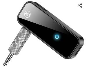 lot 9665 image: Bluetooth Transmitter Receiver Wireless Adapter 3.5mm Aux Jack Stereo Audio Input Output - for TV Car Headphone Speakers iPhone PC