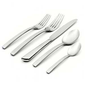 lot 9925 image: T922020AL20 Oneida Libra Flatware Set, Silver - 20 Piece&nbsp