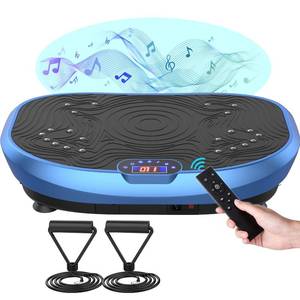lot 9966 image: AXV Vibration Plate Exercise Machine Whole Body Workout Music Vibrate Fitness Platform Lymphatic Drainage Machine for Weight Loss Shaping Toning Wellness Home Gyms Workout&nbsp