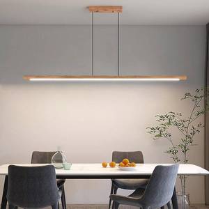 lot 9973 image: Matven Linear Pendant Light, Modern Chandeliers for Dining Room, Dimmable Pool Table Island Lights for Kitchen, LED Ceiling Pendant Lamp for Dining Room Billiard Room, Adjustable Height,47in - Retail $129.99