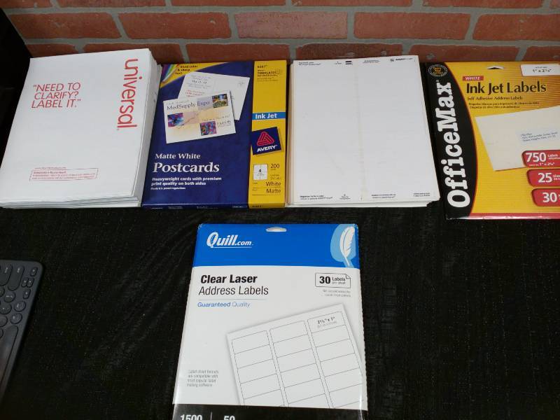 lot 98 image: Variety of Address labels for Ink Jet printers