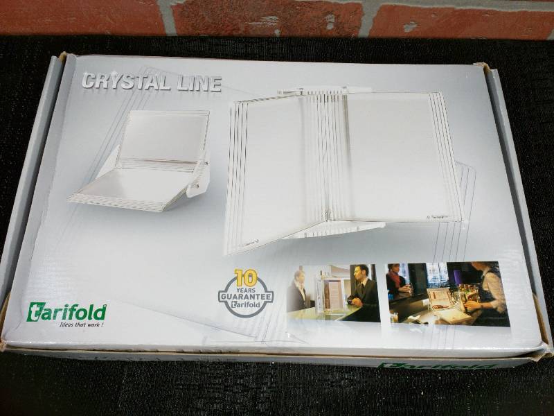 Tarifold Crystal Line Desk Stand 10 Pockets Catalog Rack Deal