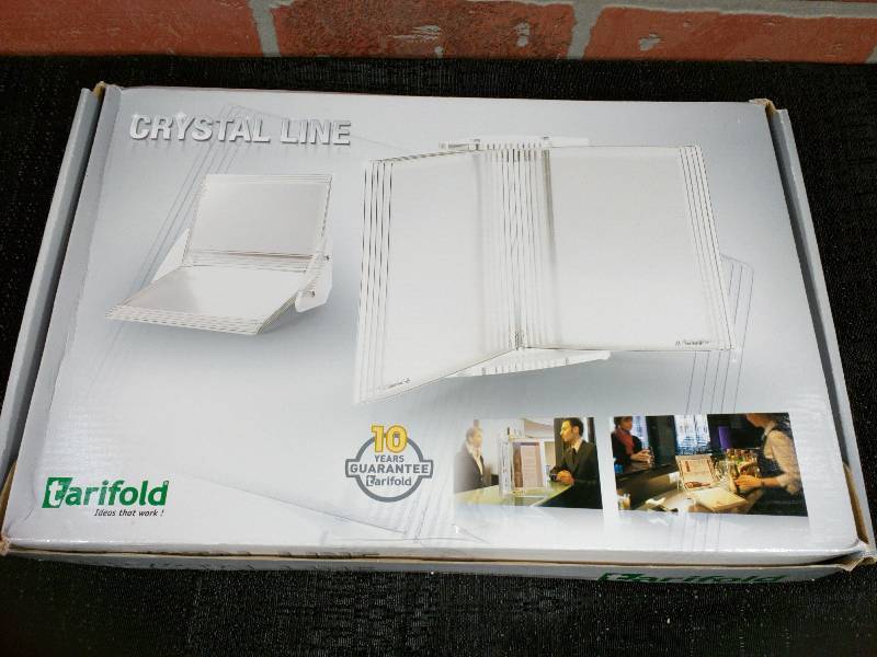lot 137 image: Tarifold Crystal Line Desk Stand 10 Pockets Catalog Rack