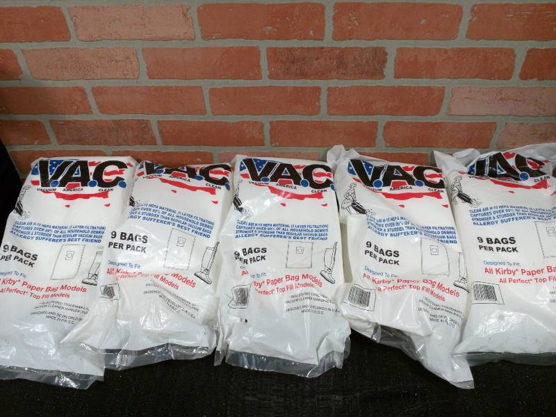lot 152 image: Vacuum America Bags Fits All Kirby Paper Bag and All Perfect Top Fill Models