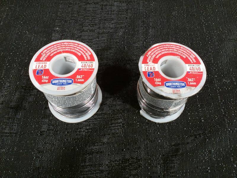 lot 191 image: Worthington Rosin Core Solder 4060