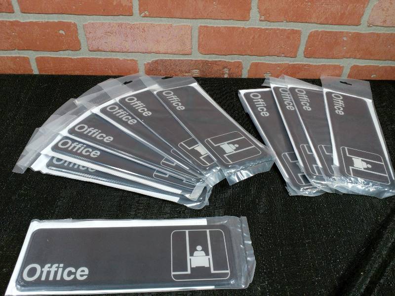lot 198 image: Update International Office Sign Self-Adhesive