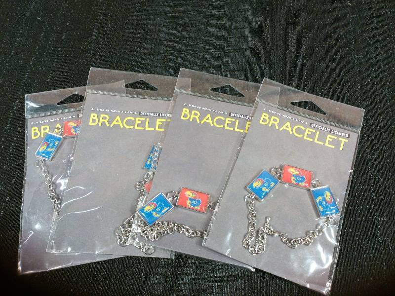 lot 229 image: Laser Novelty Kansas Jayhawks Bracelets