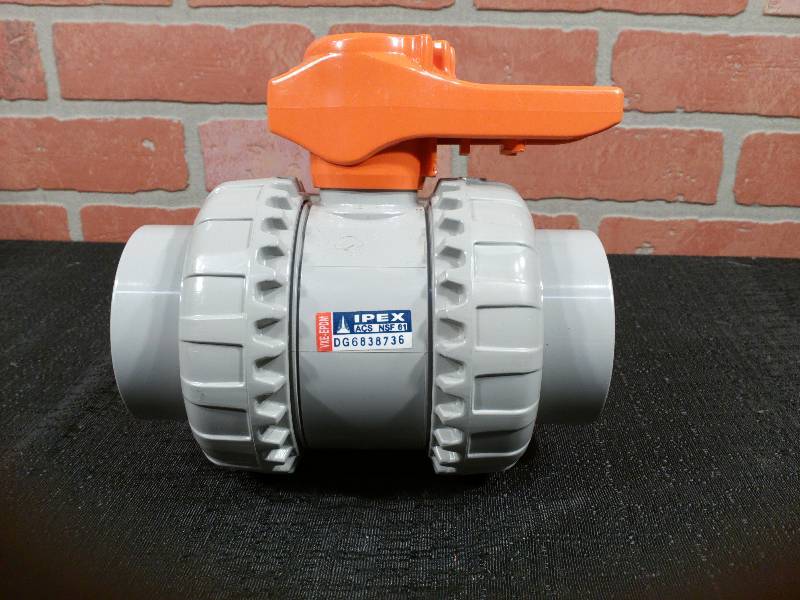 lot 231 image: IPEX 2 Ball Valve PVC DNSO PN16