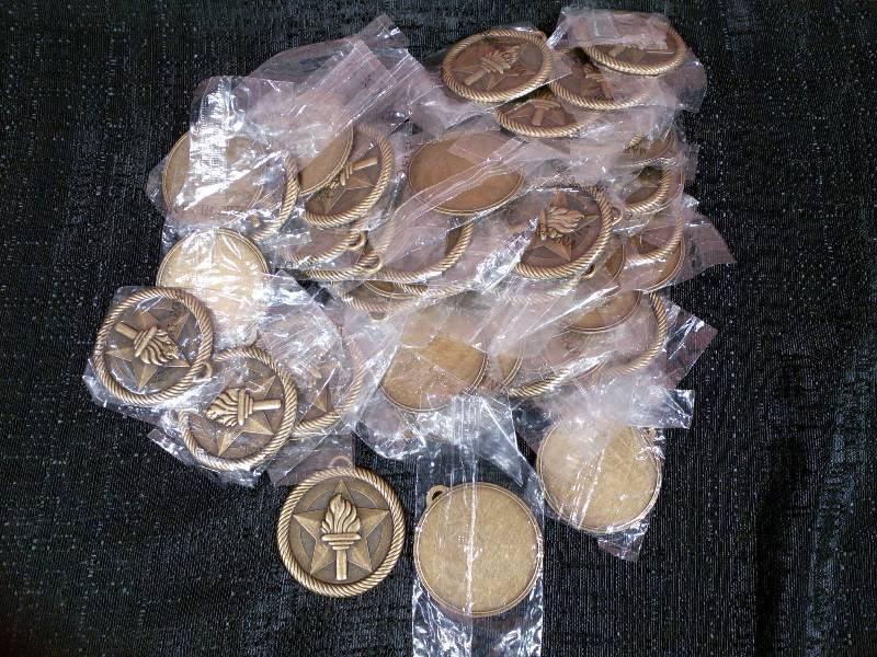 lot 255 image: Torch Gold Medals Awards Medallions-School-Sports