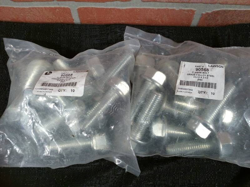 lot 264 image: Lawson Flange Bolts Grade 8 Zinc