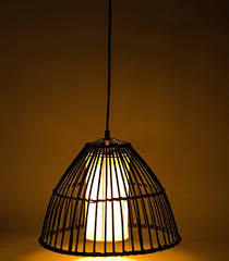 lot 246 image: McTiffany Stylish Design Bamboo Hanging Pendant Lamp Light