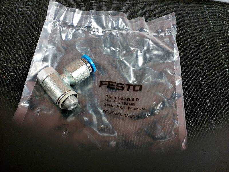 lot 24 image: Festo Flow Control Valve 193145 J508 RSMS-74