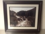 Very nice scenery picture frames and matted in beautiful frame 28