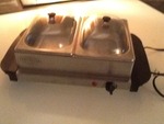 Nice food warmer use as is or can be used as a hot plate also