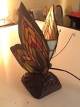 Beautiful Stainglass butterfly lamp