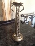 24 inch tall ornate iron candle stick holders