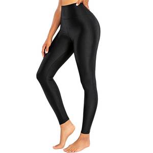 lot 89082 image: Sghenr Womens High Waisted Yoga Pants Tummy Control Shiny Sports Tights Workout Leggings (Black,M)
