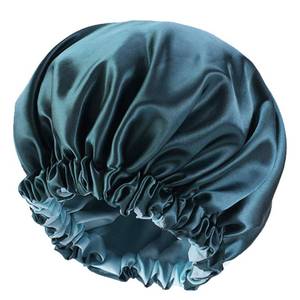 lot 89093 image: Satin Bonnet Silk Bonnet Hair Bonnet for Sleeping-Slouchy Beanie Hat Satin Sleep Cap for Womens Natural & Curly Hair(Blue Zircon)