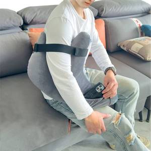 lot 89110 image: Pozico Y-Shaped Pillow for Shoulder Surgery Recovery Rotator Cuff Support, Postoperative Sleeping & Sitting Aid - Dark Gray