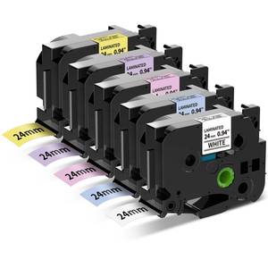lot 89138 image: Buyalot Compatile with Label Tape Replacement for Brother P Touch TZe251 24mm 0.94 Laminated TZe251 TZe TZ 1 Inch Tape for Brother Ptouch PTD600 PTE500 PTP700 PTP710BT PT2730 P750W Label Maker
