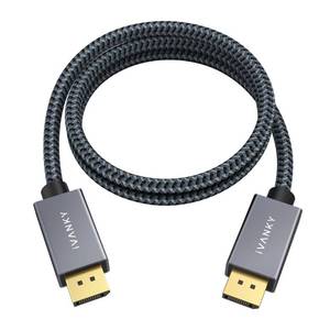 lot 89149 image: IVANKY DisplayPort Cable 3ft1m, Short DP to DP Cable 3.3ft, 4K60Hz, 2K165Hz, 2K144HzHigh Speed DisplayPort to DisplayPort 1.2 Cable, Compatible with Gaming Monitor, Graphics Card, PC, Laptop, TV