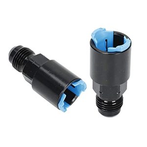 lot 89150 image: SUPERFASTRACING Fuel Rail Adapter Fittings FeedReturn -6AN EFI AN6 Push ON
