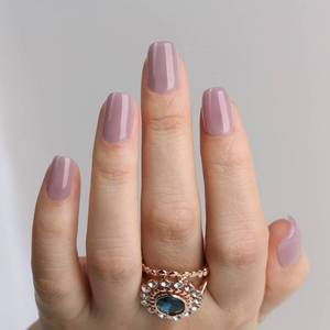 lot 89197 image: Polychrome&air Press On Nails Short Squoval ABS Natural Fit Fake Nails with Jelly Glue Reusable Manicure Glue On Nails Woman and Girl False Nails UV Cover Gel Glossy Nails 15Sizes 30PCSLight Purple)