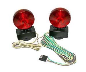 lot 89246 image: MaxxHaul 80778 Magnetic Towing Light Kit (Dual Sided for RV, Boat, Trailer and More DOT Approved)