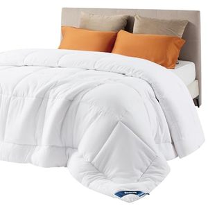lot 89269 image: Bedsure Comforter Duvet Insert - Quilted Comforters Queen Size, All Season Duvet, Down Alternative Bedding Comforter with Corner Tabs(White,Queen 88x88)