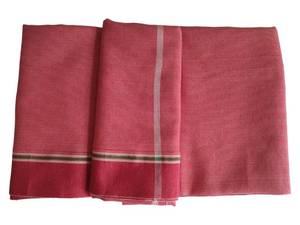 lot 89277 image: BHAVICREATION Gamcha Towel Indian Gamcha for Puja Spiritual Towel (Large Size 60 x 32 inch) Indian Cotton Gamchha for Puja Red Gamcha for Puja Spiritual Red Towel Lal Gamcha