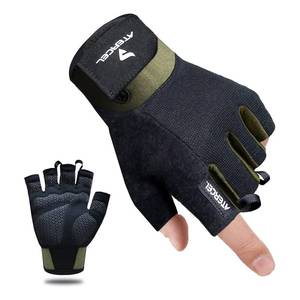 lot 89290 image: ATERCEL Workout Gloves for Men and Women, Exercise Gloves for Weight Lifting, Cycling, Gym, Training, Breathable and Snug fit (Green, X-Large)