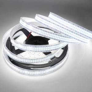 lot 89344 image: LEDENET LED Strip Lights Cold White 6500K 16.4ft Double Row 2835 SMD 2400LEDs DC 12V Daylight Bright LED Tape Light Flexible Dimmable Ribbon Lamp 5M Waterproof IP67 Outdoor Lighting Decor
