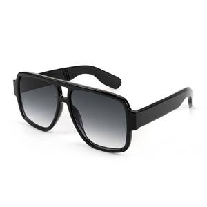 lot 89359 image: Karsaer Vintage 70s Style Aviator Sunglasses for Men Women Double Bridge Square Thick Retro Pilot Sunglasses K7123