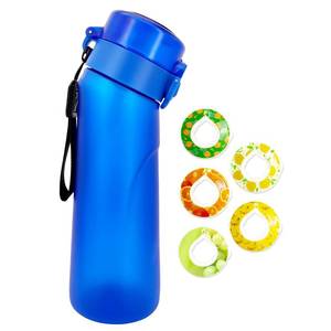 lot 89370 image: Napolju Air Water Bottle,750ML Scent Water Bottle with Air Water Flavour Pod,Leak Proof Sports Water Cup with Straw,Fruit Fragrance Water Bottle Suitable for Outdoor Sports (2023 New Blue5Pods)