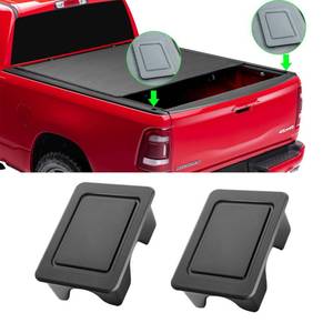 lot 89374 image: Moonlinks Bed Rail Stake Pocket Covers Compatible with Dodge Ram 1500 2500 3500 2009-2018,Ram Stake Hole Plugs,Rear Truck Tonneau Covers Stake Holes Caps Plugs Bed Rail Stake Pocket Cover (2 PCS)