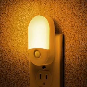 lot 89389 image: Amber Night Light, LOHAS Night Lights Plug into Wall2 Pack, 0.6W 2000K LED Night Light, Dusk to Dawn Sensor, 3060LM Adjustable Brightness, Automatic Low Blue Night Light for Kid, Bathroom, Hallway
