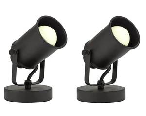 lot 89406 image: liveMAX Industrial Wall Lamp with Plug in Cord, Adjustable Retro Black Wall Lamp, Wall Mounted Spotlight Lamp,Wall Sconce Lamp for Hallway Headboard Picture Kitchen Bedroom Office Pack of 2