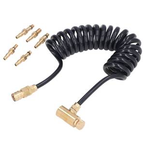 lot 89431 image: Adapter Set High Filling Charging 1.5m Extension 1500psi Pressure Female Thread Adapter With 5PCS Brass Adapters for Green Gas Bottle Canister