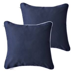 lot 89440 image: Enipate Inserts Included Outdoor Throw Pillows Set of 2 Water Resistant Navy Toss Pillows for Patio Furniture Decor 18x18 in