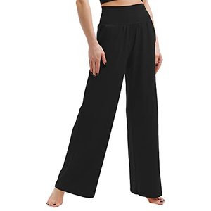 lot 89454 image: CADITEX Wide Leg Pants for Women- Trousers Yoga Sweatpants Comfy Sports Athletic Lounge Pants with Pockets Black M
