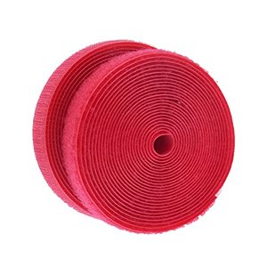 lot 89468 image: IHKFILAN 5 Yards Sew On Hook and Loop Tape Fastening Nylon Fabric Tape with Non-Adhesive for DIY Craft Interlocking Tape Sewing Fasteners (34Wide, 5 Yard Hook  5 Yard Loop) for Roll,Red