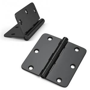 lot 89477 image: Haidms 6 Pack Satin Nickel Brushed Door Hinges 3.5 Inch x 3.5 Inch Interior Door Hinges Silver Doors Hinges Satin Nickel Finish with 14 Radius Corners