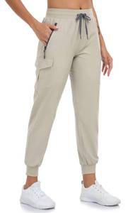 lot 89494 image: Nomolen Womens Hiking Cargo Capri Pants Lightweight Quick Dry Joggers Outdoor Casual Travel Capris with Zipper Pockets XL