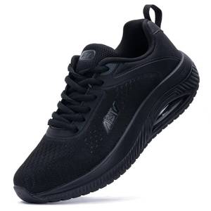 lot 89509 image: ZF ZEFUHER Womens Walking Shoes with Arch Support Orthotic Tennis Sneakers Plantar Fasciitis Air Running Shoes Black 8.5