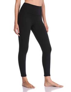 lot 90428 image: YUNOGA Womens Soft High Waisted Yoga Pants Tummy Control Ankle Length Leggings (Large, Black)