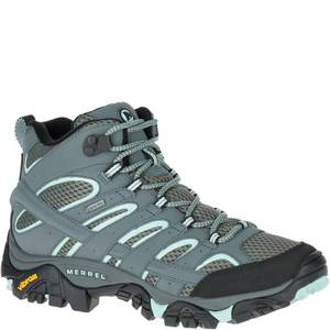 lot 90458 image: Merrell womens Moab 2 Mid Gtx Hiking Boot, Grey Sedona Sage, 8.5 US - Retail $119.85